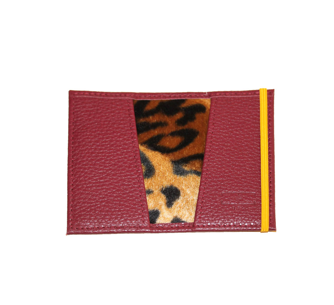 Porte cartes en cuir récupéré Porte-Carte BSL Porte cartes en cuir récupéré Porte-Carte BSL