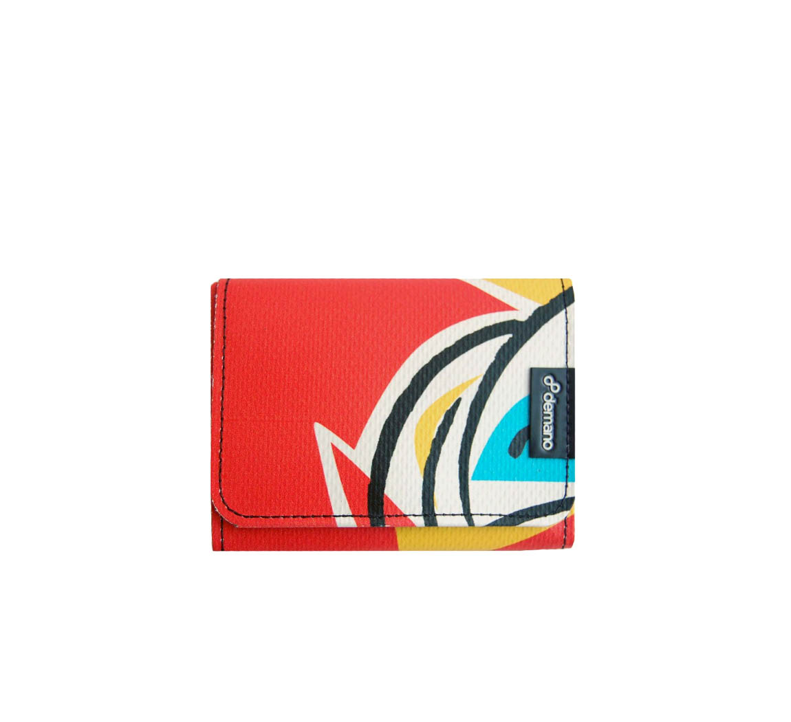 Portefeuille vegan en bache recyclee Porte-cartes Caterina Portefeuille vegan en bache recyclee Porte-cartes Caterina