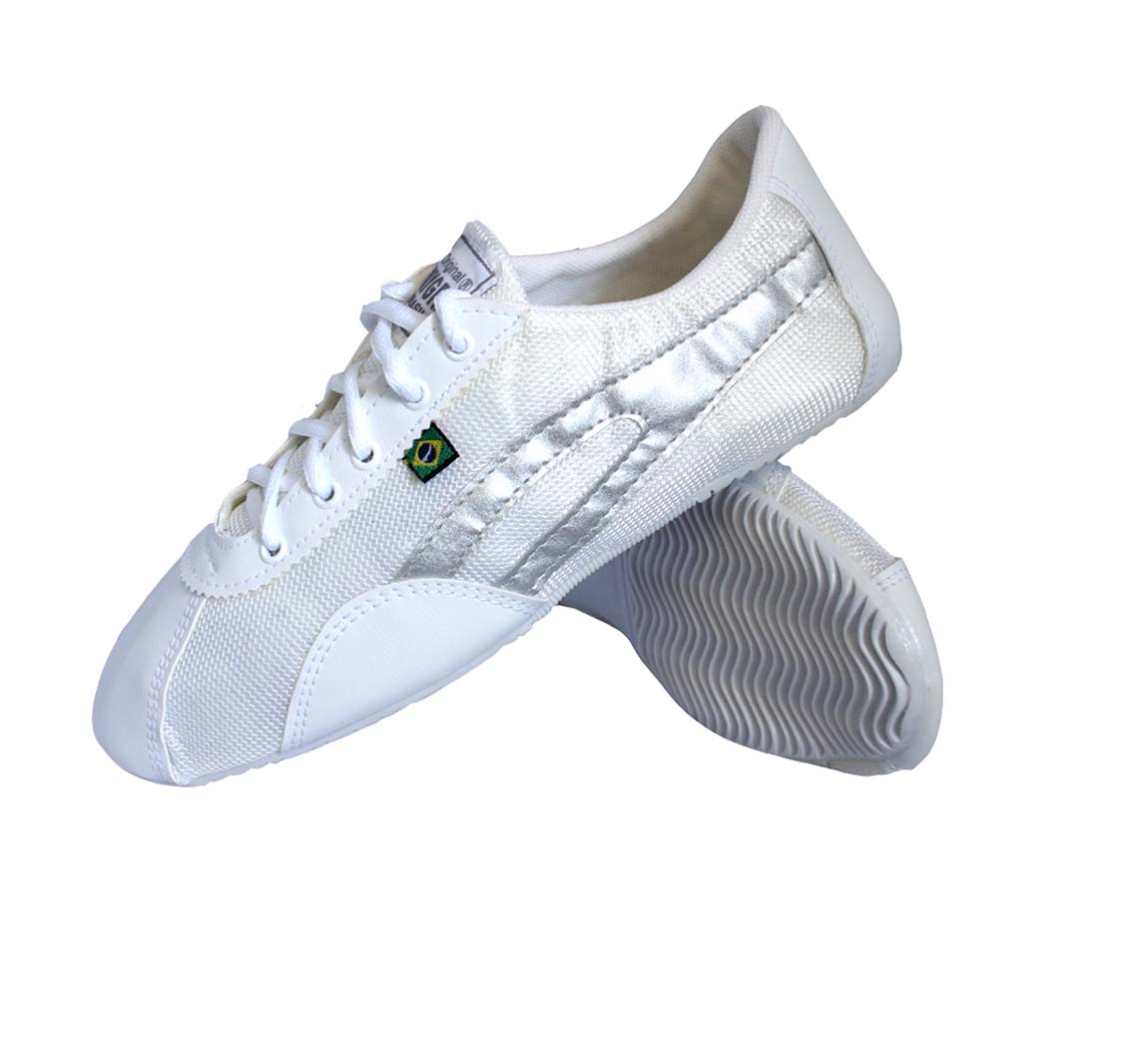 Chaussure Basket Slim Blanc/Argent