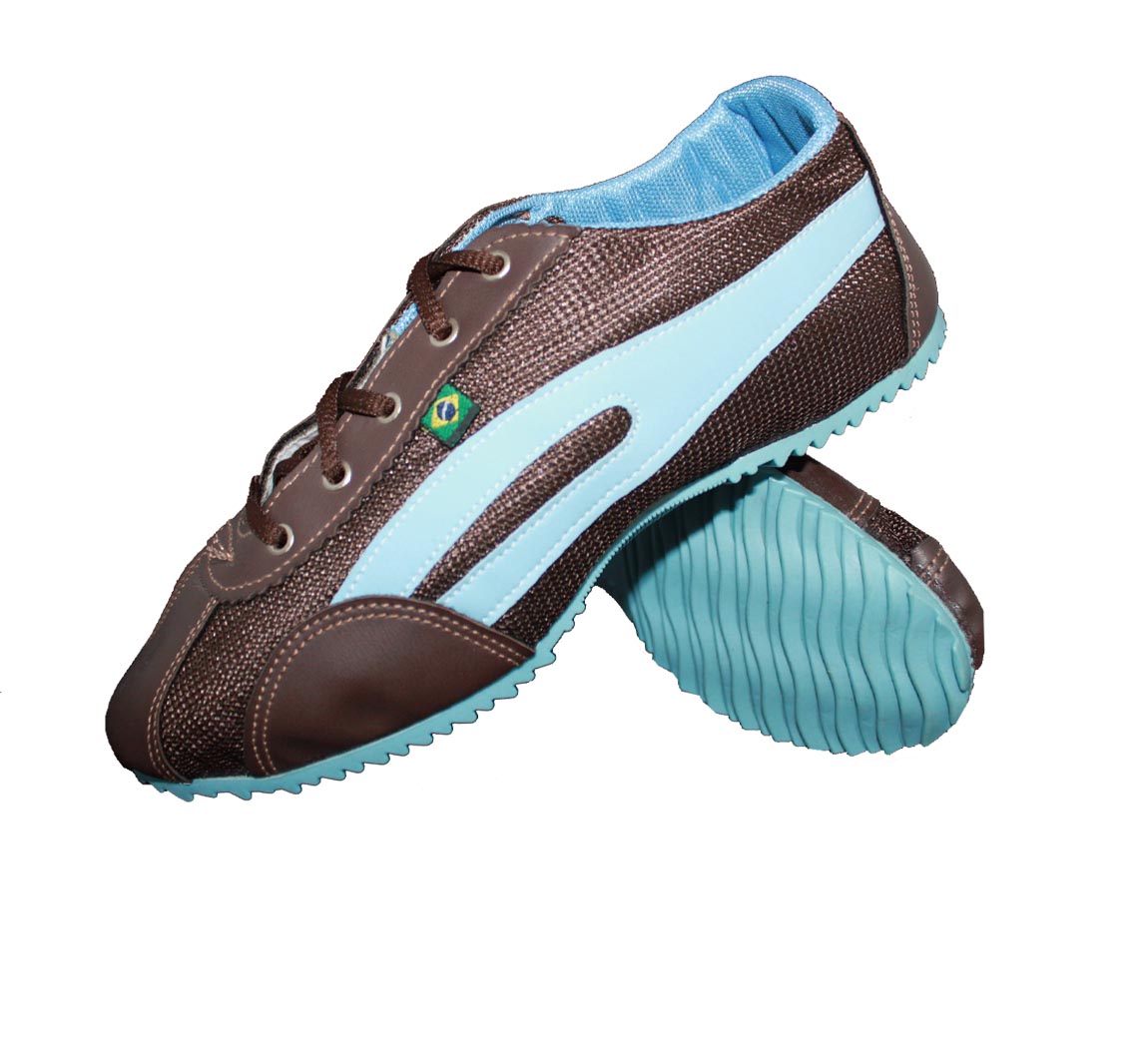 Chaussure Slim vintage chocolat/bleu ciel Chaussure Slim vintage chocolat/bleu ciel