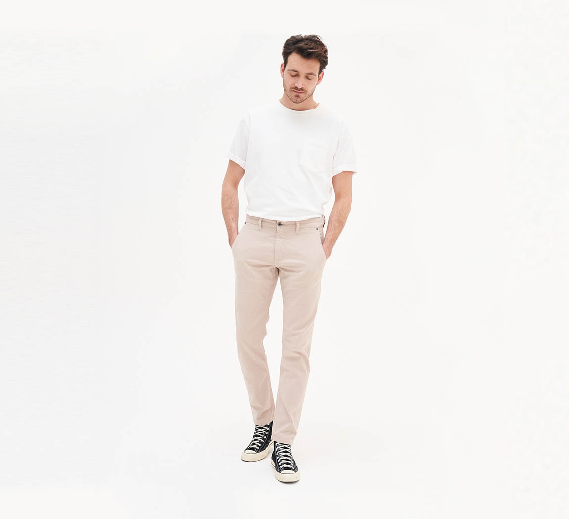 chino homme sable Chino Dexter Regular Tapered