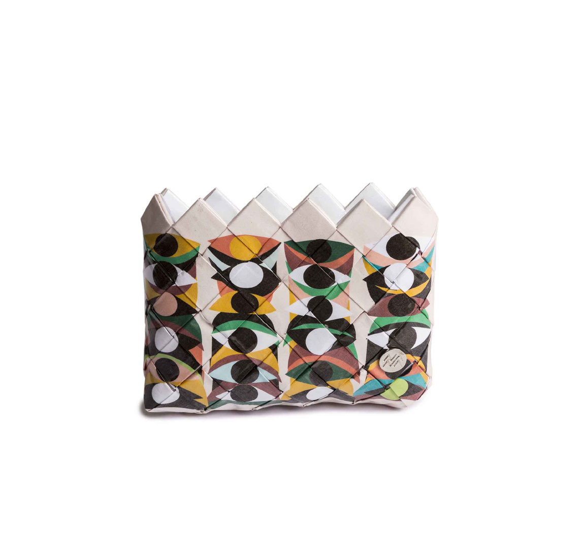 Porte monnaie en papier recyclé Mini Pochette Porte monnaie en papier recyclé Mini Pochette