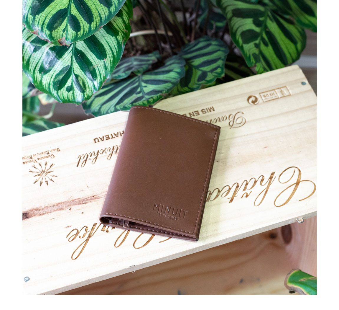 Porte feuille cuir vegan écologique et éthique Baikal Porte feuille cuir vegan écologique et éthique Baikal