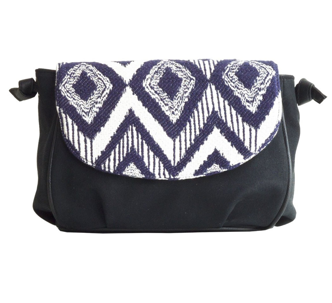 Sac femme vegan Besace Jacquard Sac femme vegan Besace Jacquard