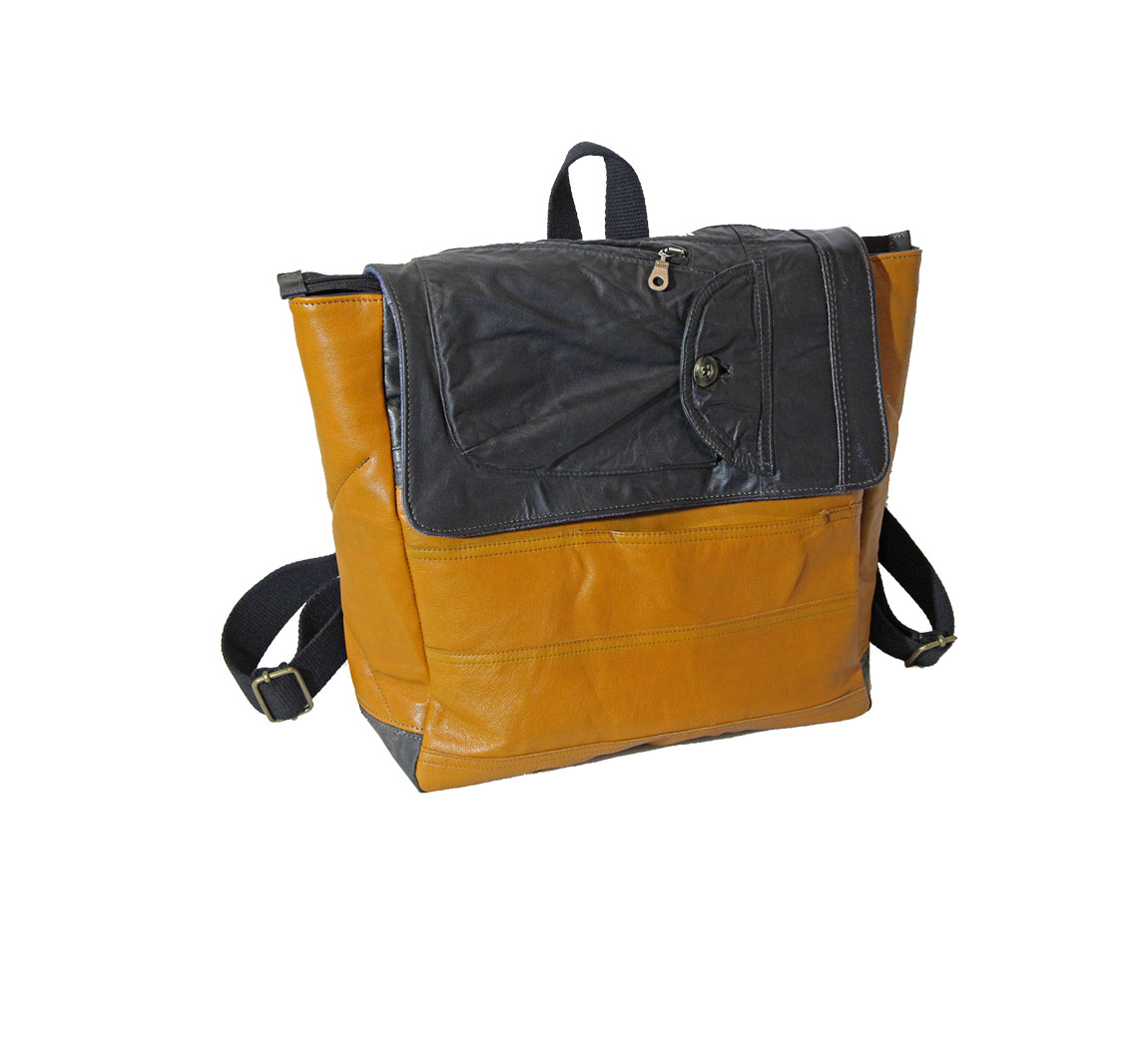 Sac à dos en cuir up-cyclé à dos Zaino à dos Zaino Sac à dos en cuir up-cyclé à dos Zaino à dos Zaino