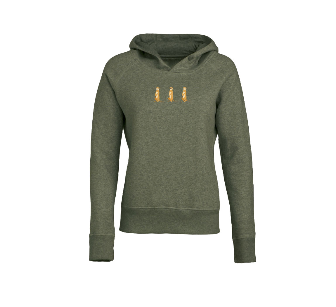 Sweat femme en coton biologiqueà capuche Hoodie UT