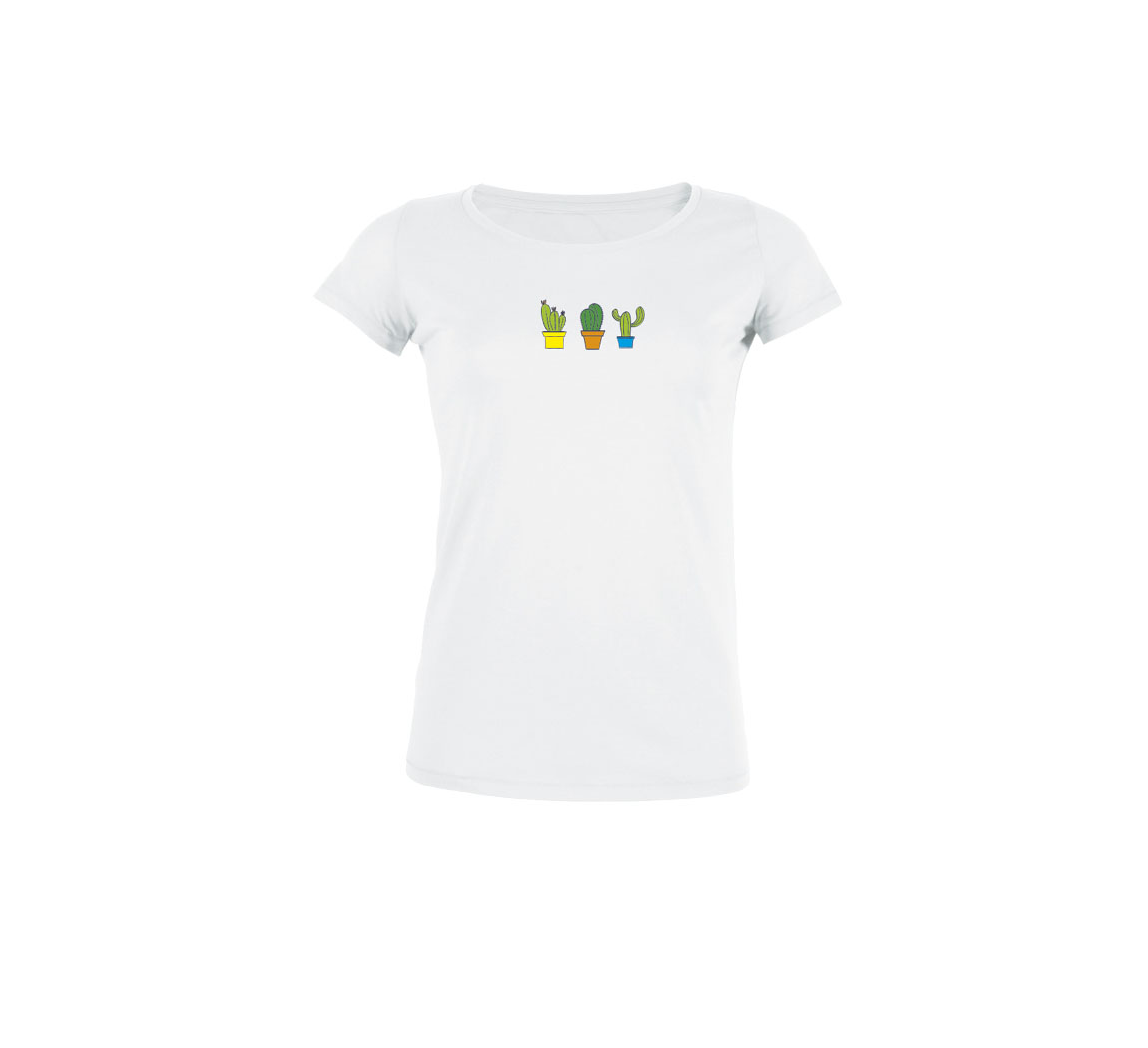 T shirt femme coton biologique Basic t-shirt 