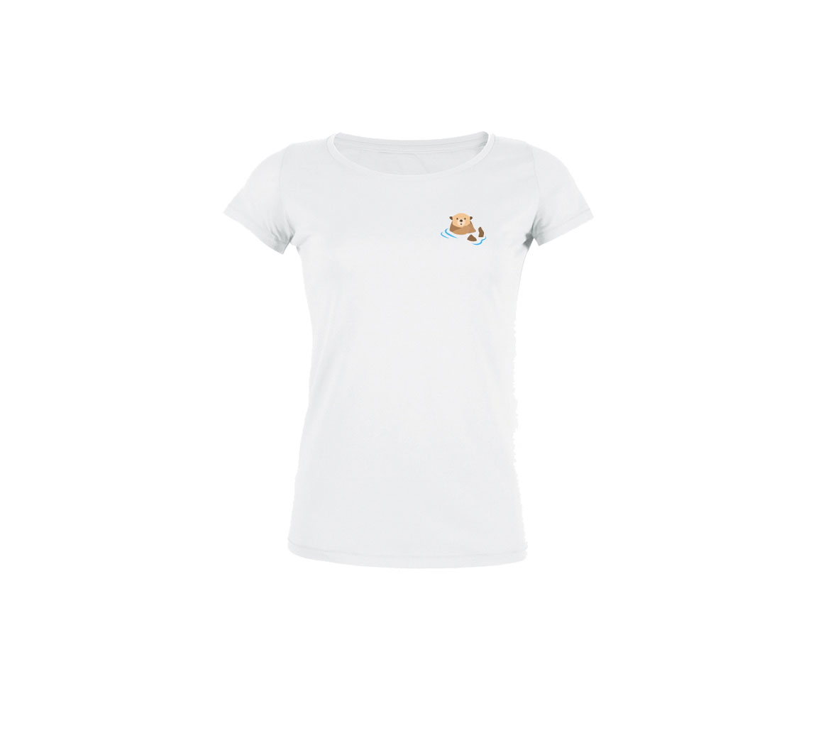 T shirt femme coton biologique Basic t-shirt 