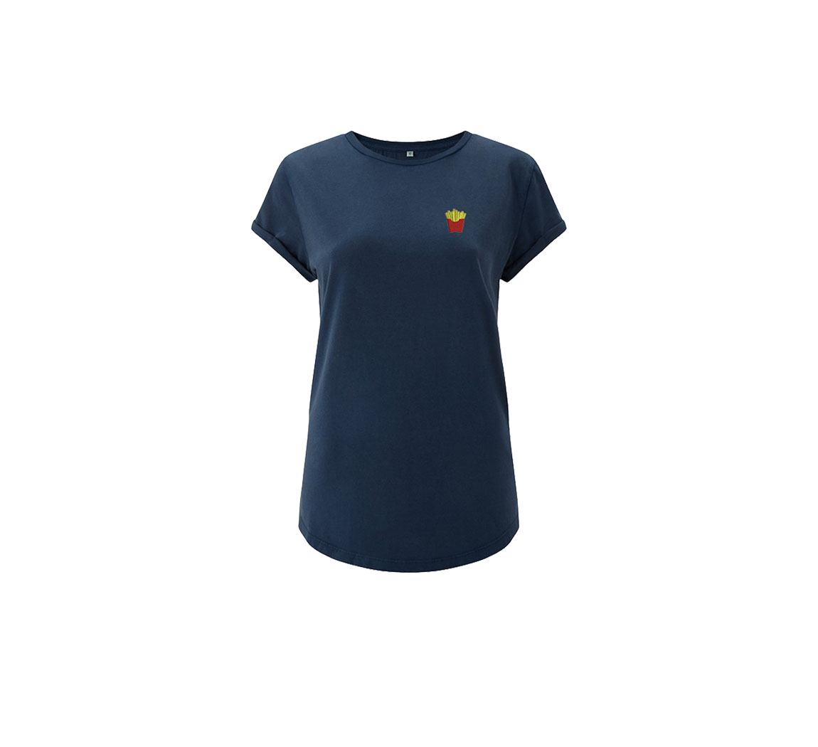 t shirt femme coton bio Women's Rolled Sleeve t shirt femme coton bio Women's Rolled Sleeve