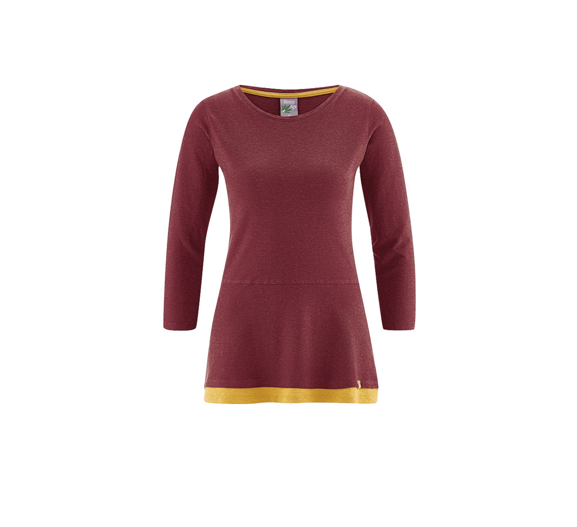 Vêtement femme en chanvre Long shirt Ida