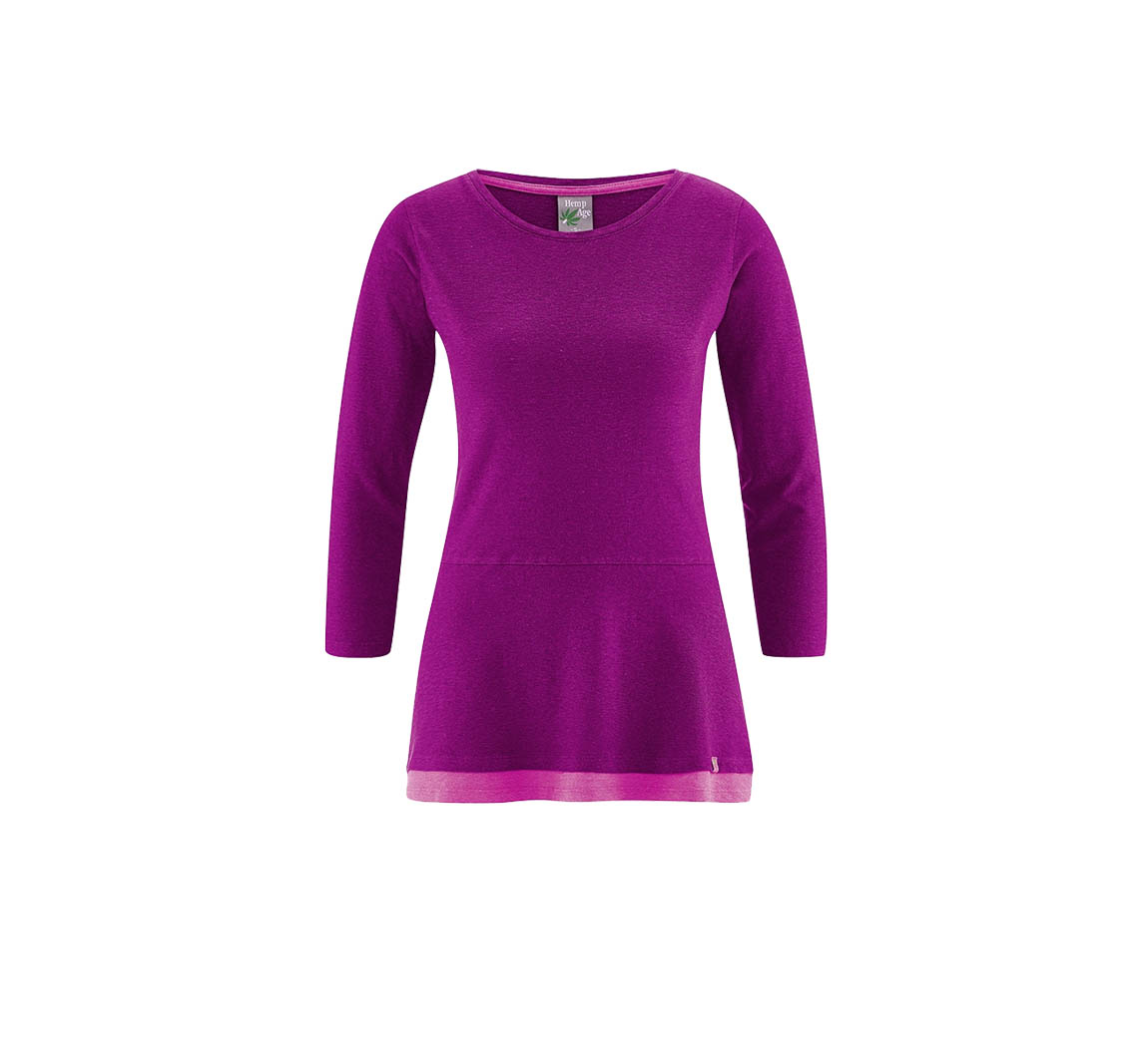 Vêtement femme en chanvre Long shirt Ida