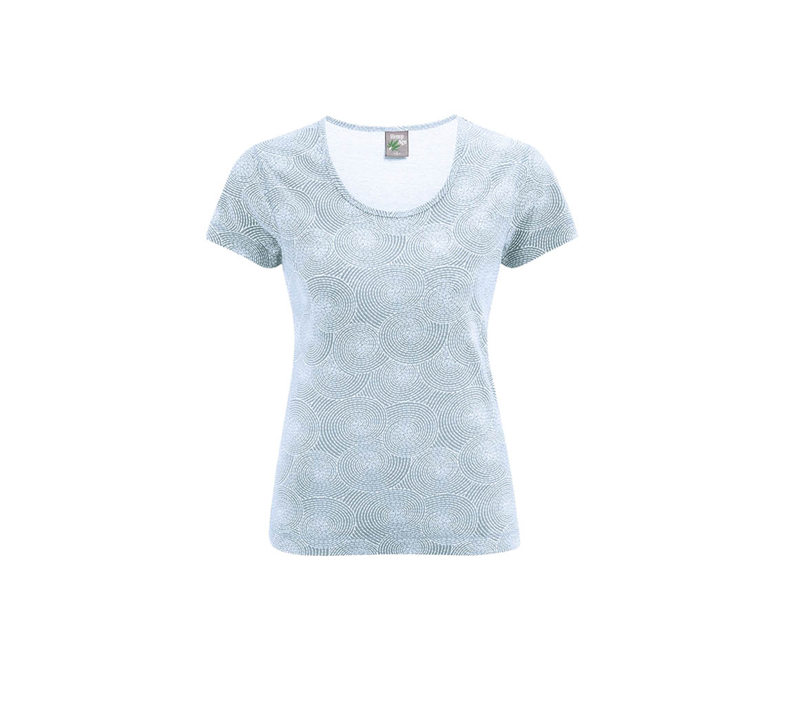 T-shirt femme en coton biologique T-shirt Spirale