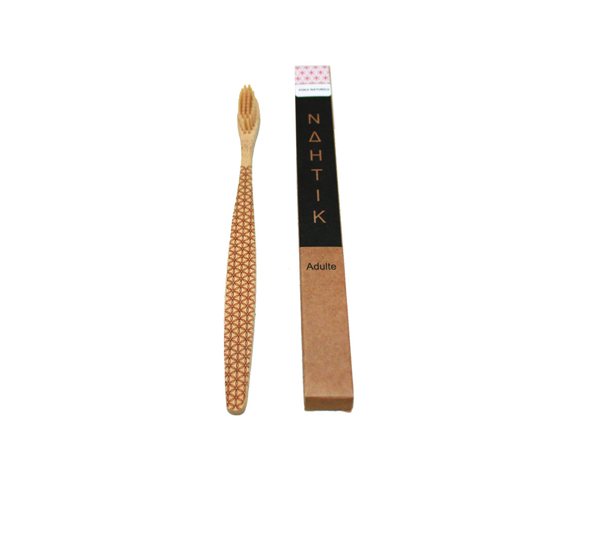 Brosse à dent gravée en bambou Brosse a dent gravée