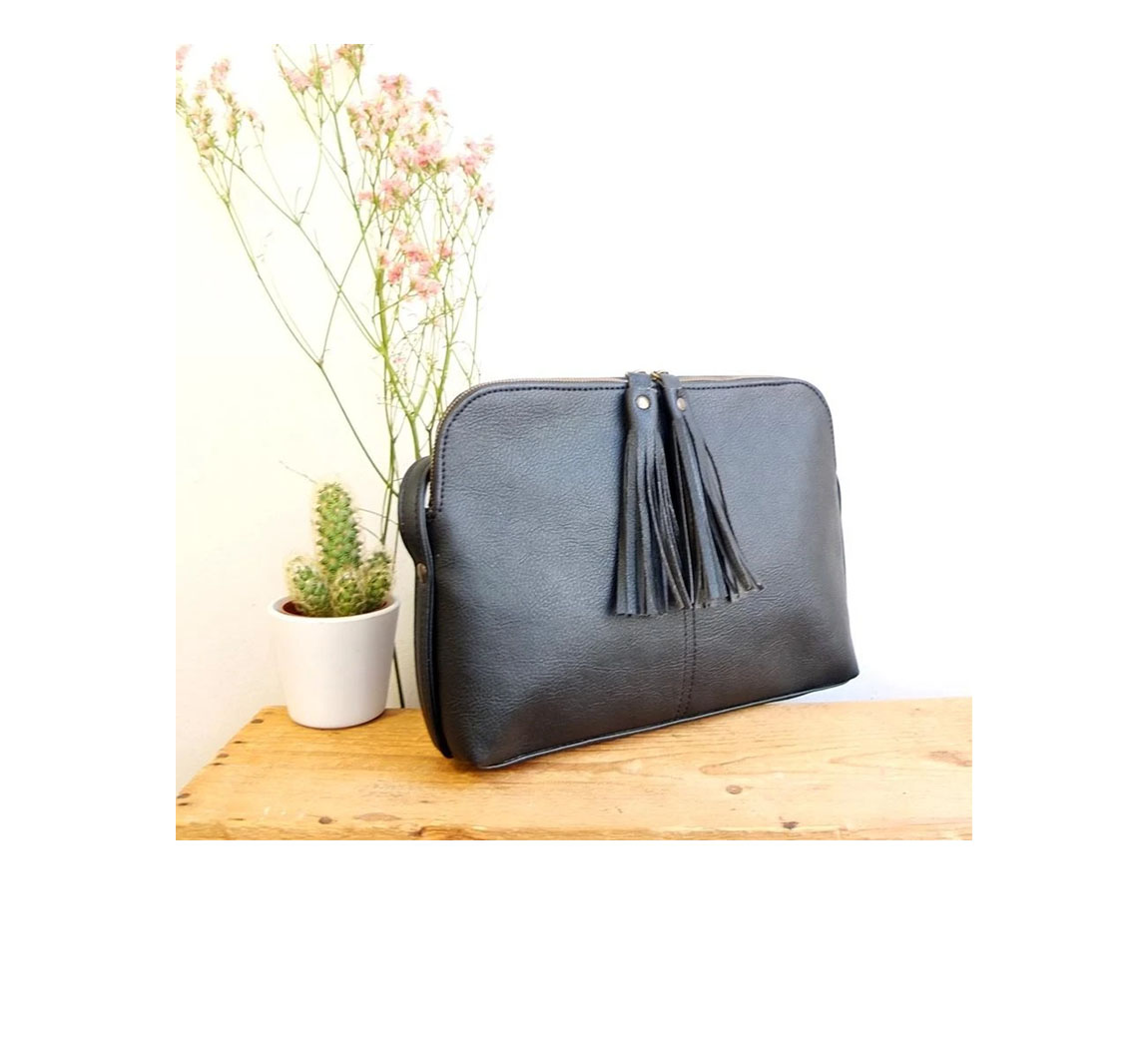 Sac à bandoulière en cuir de pomme Melville Apple Skin
