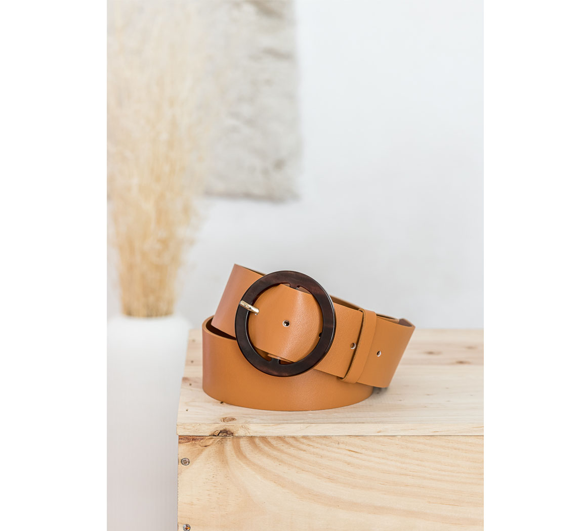 Ceinture camel végan écologique pour femme Ceinture Opus
