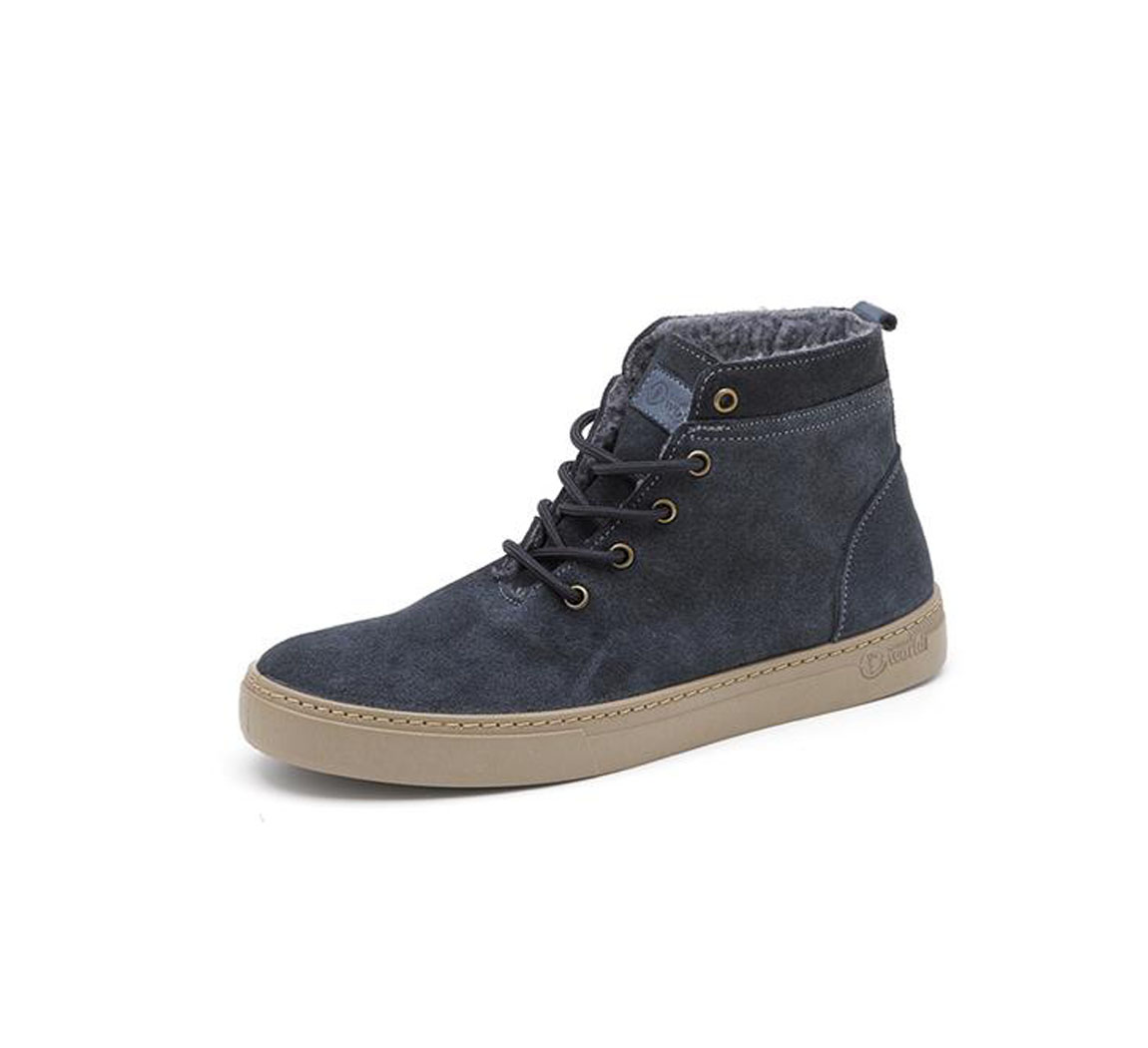 Chaussure de ville homme montante Bota Suede Wool Tintado