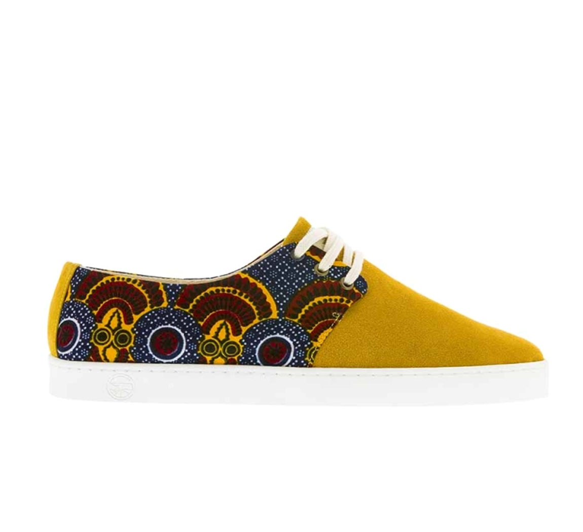 Basket homme en daim Panafrica daim