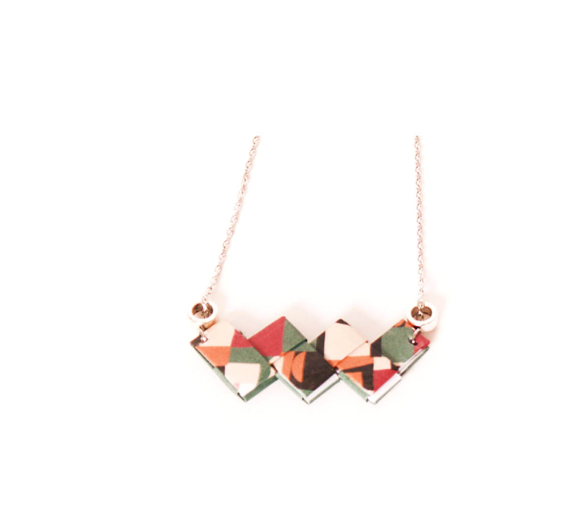 Collier en papier recyclé Collier Naona