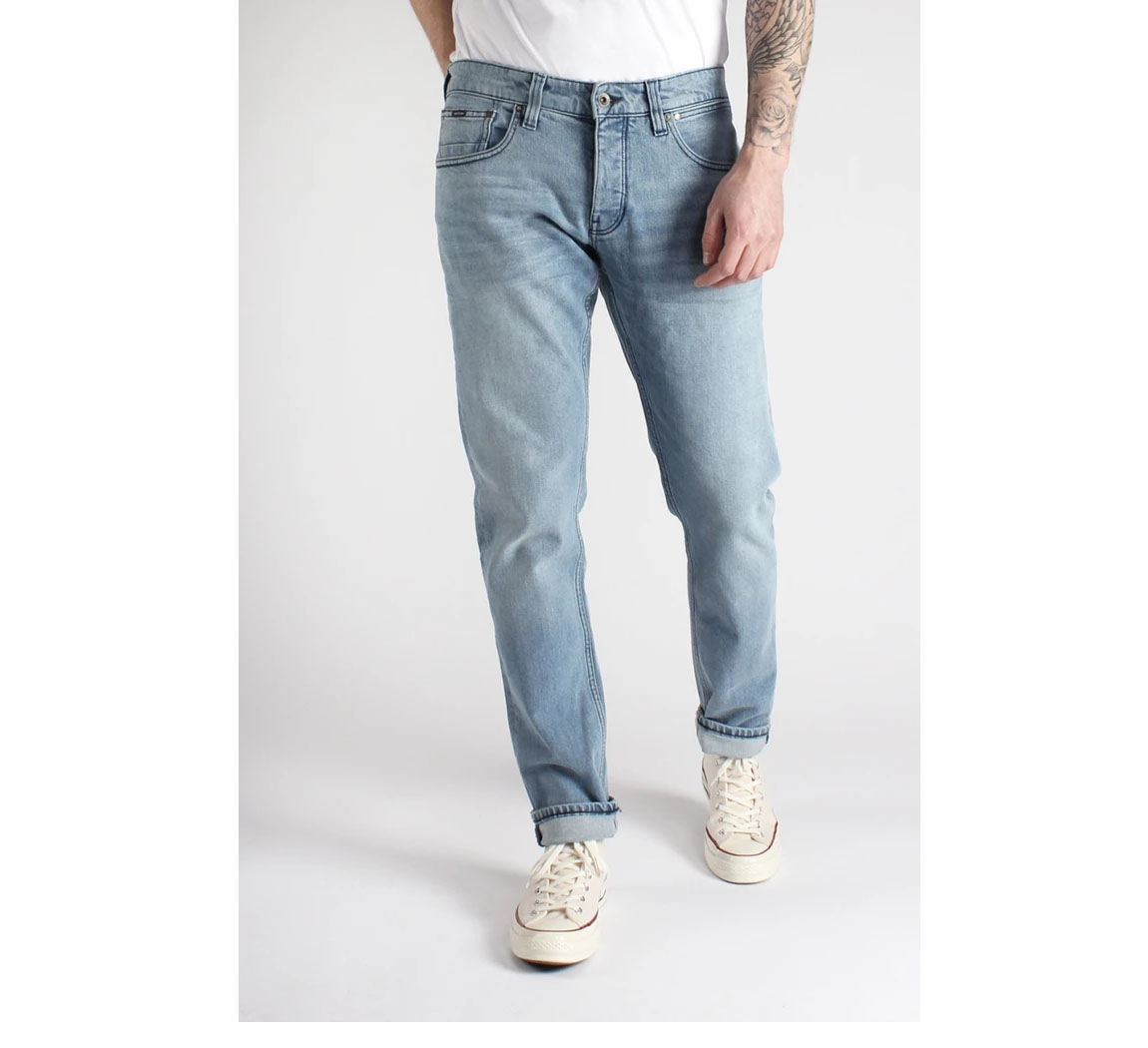 jean's homme bleu ciel Jim Tapered Washed Out