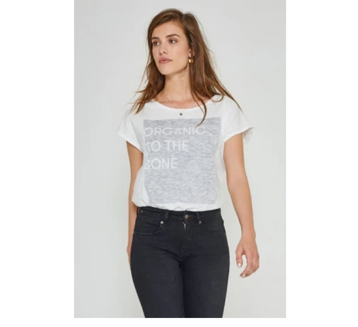 Tee shirt femme coton bio Boxy Tee Cloud Dancer