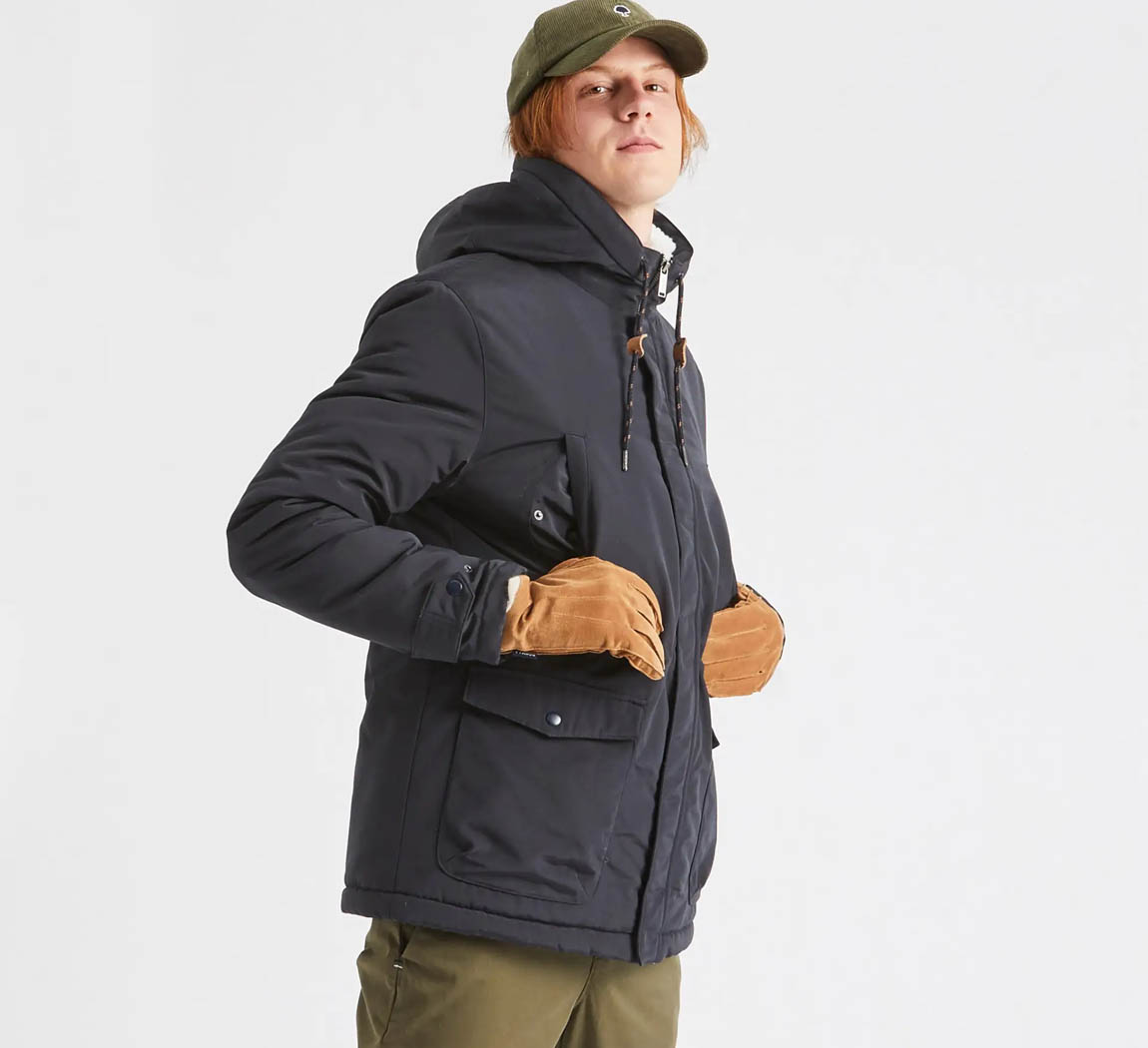 Parka polyester recyclé homme Parka en polyester