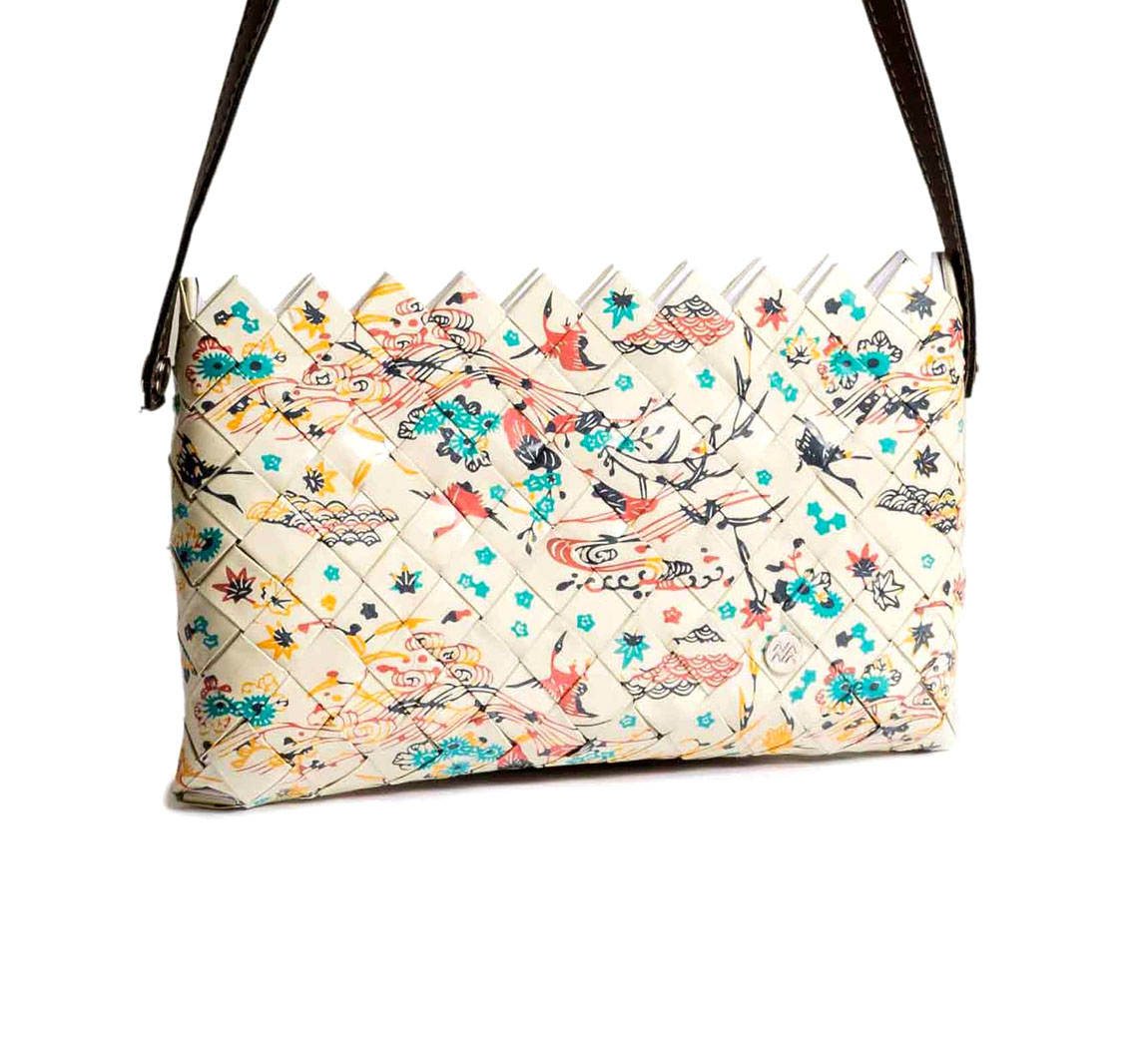 Sac à main en papier up cylé Pochette Bandouliere Naona