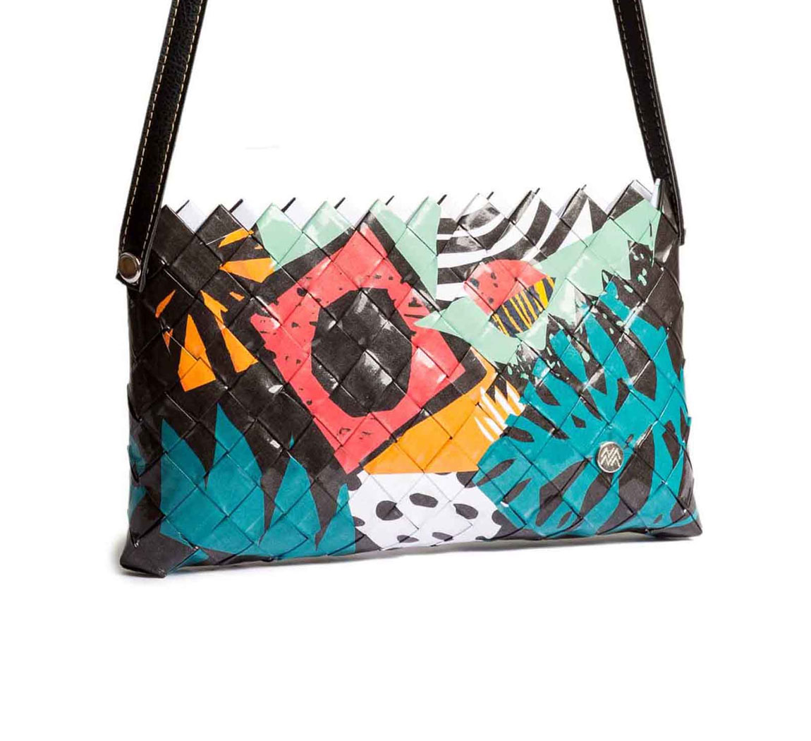 Sac à main en papier up cylé Pochette Bandouliere Naona