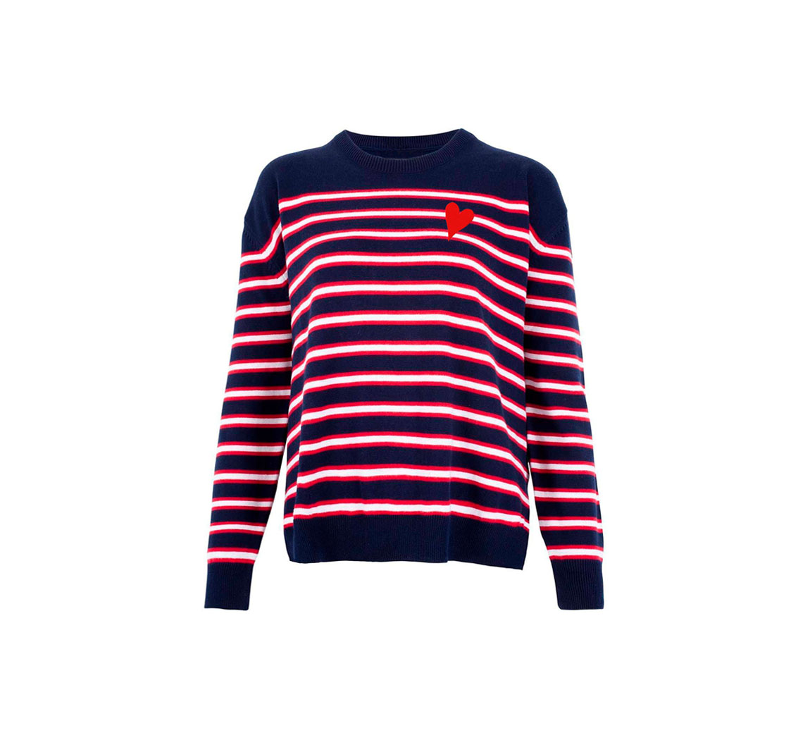 Pull femme marinière Pull Rayé Amour