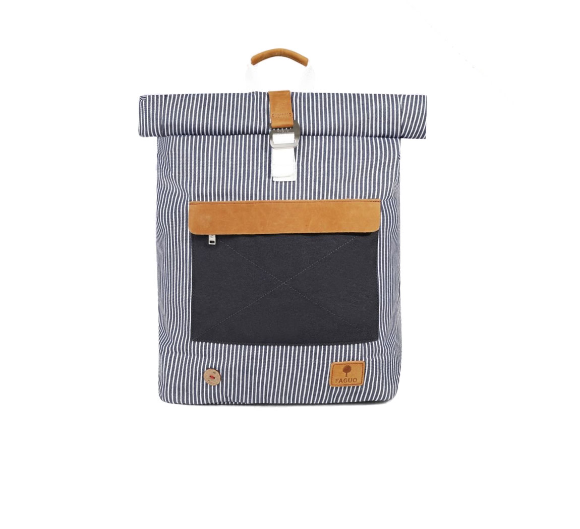 Sac à dos Cycling coton bleu blanc