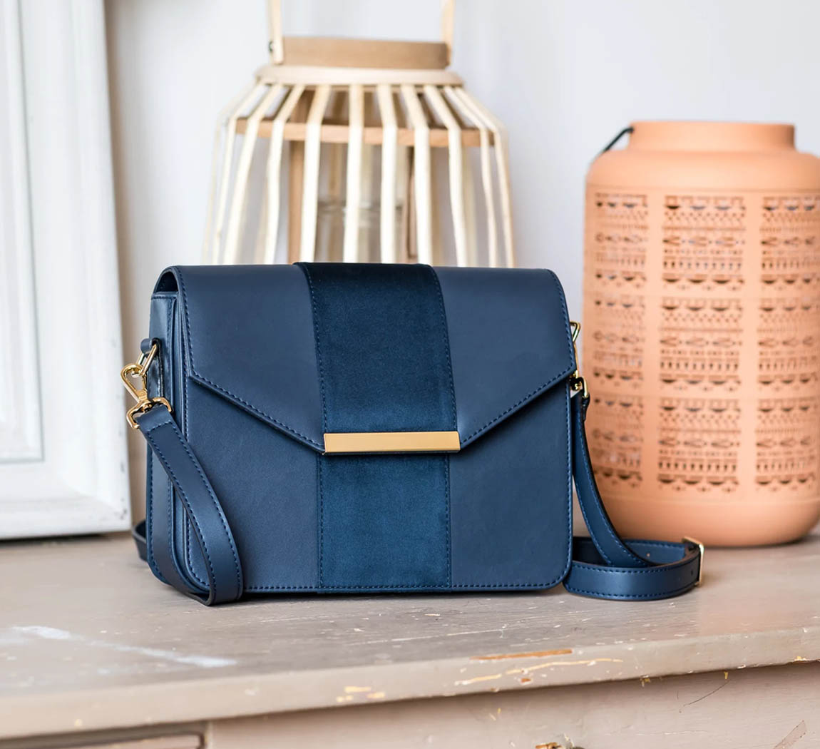 Sac femme bleu nuit Poésie