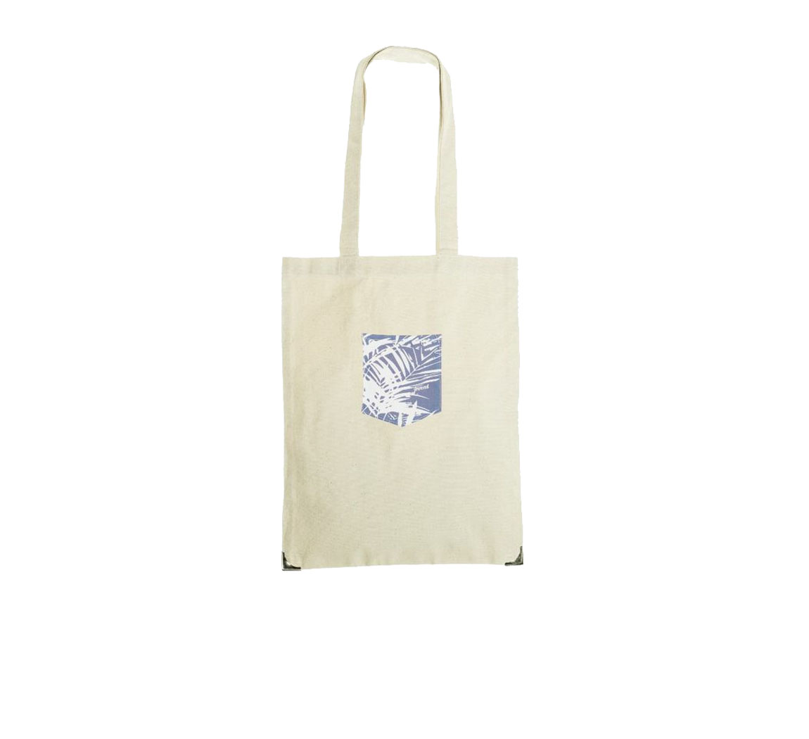 Cabas femme en toile poche blanc