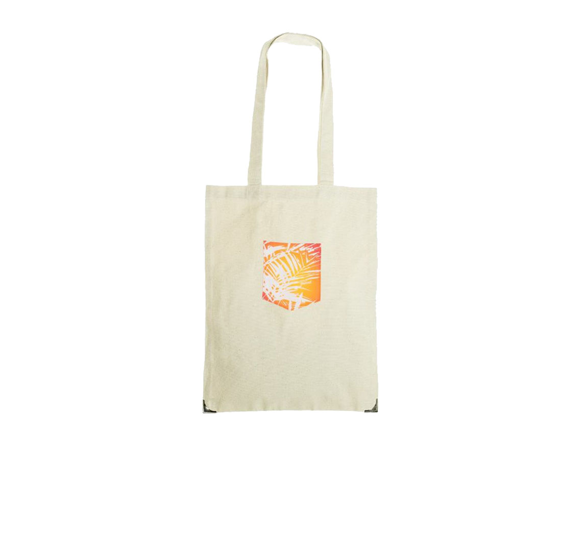 Cabas femme en toile poche blanc