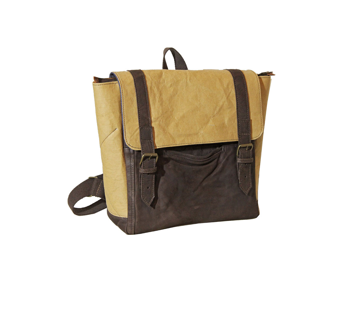 Sac à dos en cuir up-cyclé à dos Zaino à dos Zaino