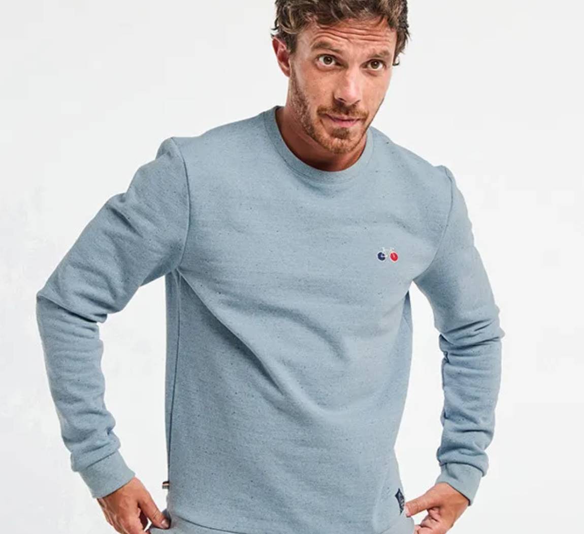 Vêtement Bleu Sweat Basile Vélo