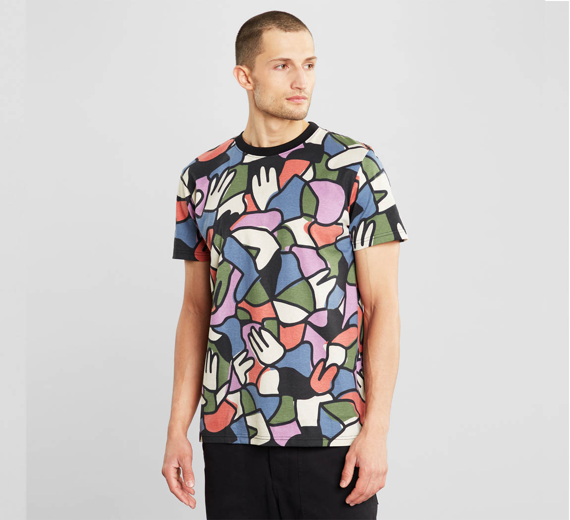 T-shirt homme en coton bio T-shirt Stockholm Jacquard