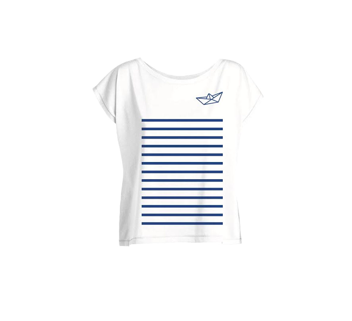 Vêtement femme T-shirt femme col bateau