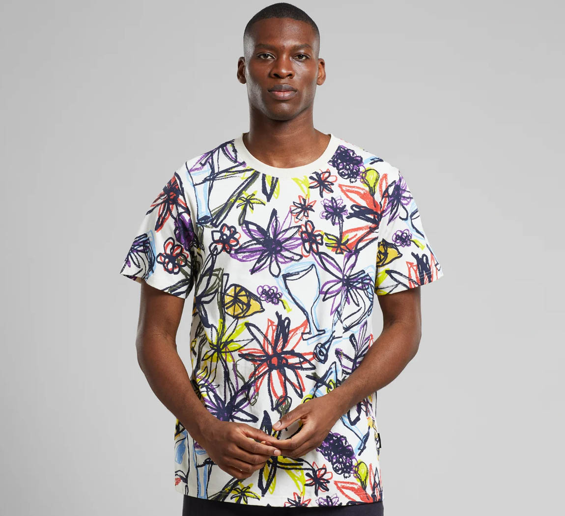 T-shirt homme en coton bio T-shirt Stockholm Jacquard