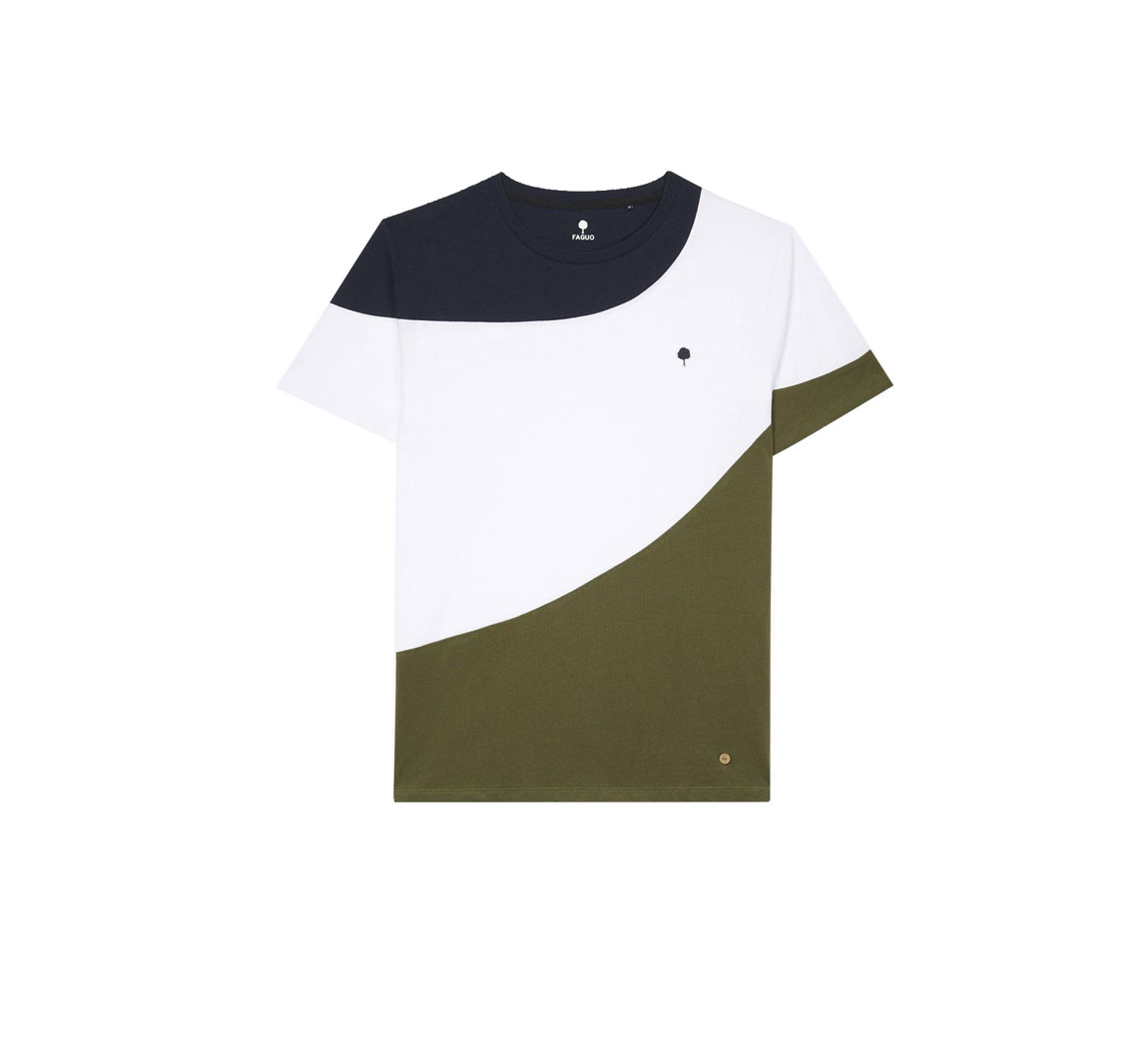 T shirt en coton recycle T shirt col rond Plesse