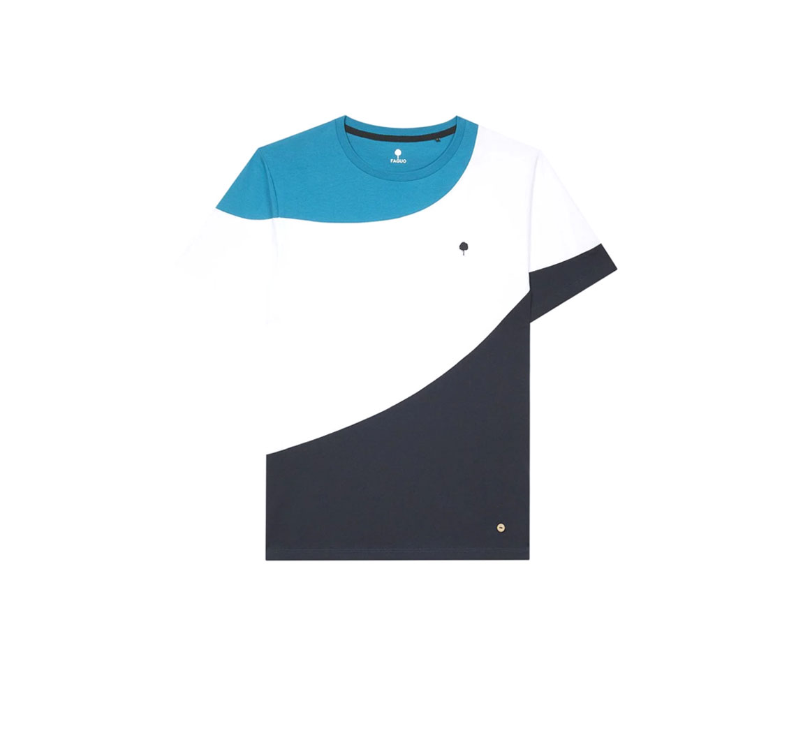 T shirt en coton recycle T shirt col rond Plesse