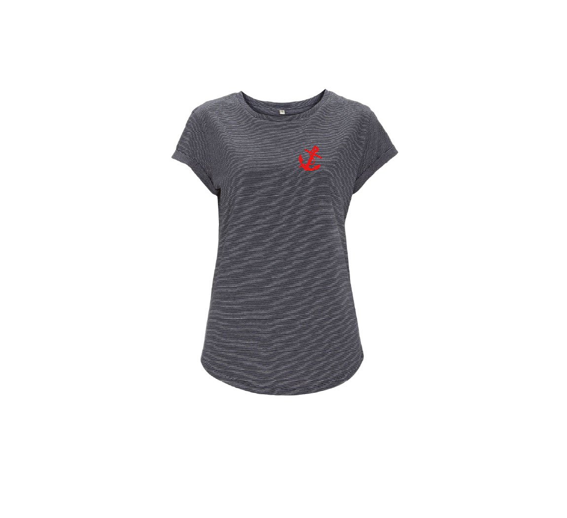 t shirt femme coton bio Women's Rolled Sleeve