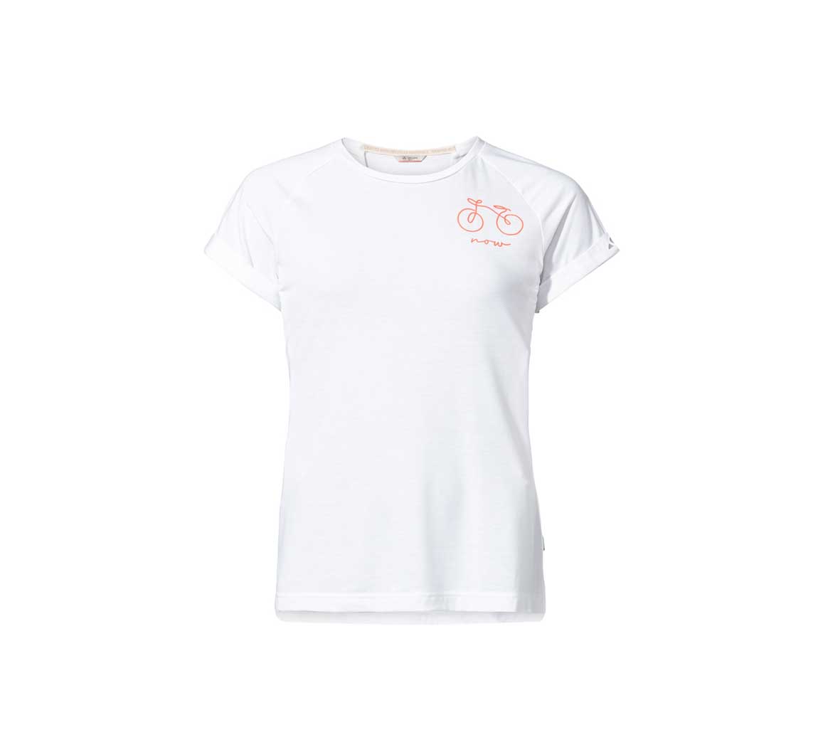 tshirt cycliste vélo vaude blanc sport femme T-Shirt Cyclist 