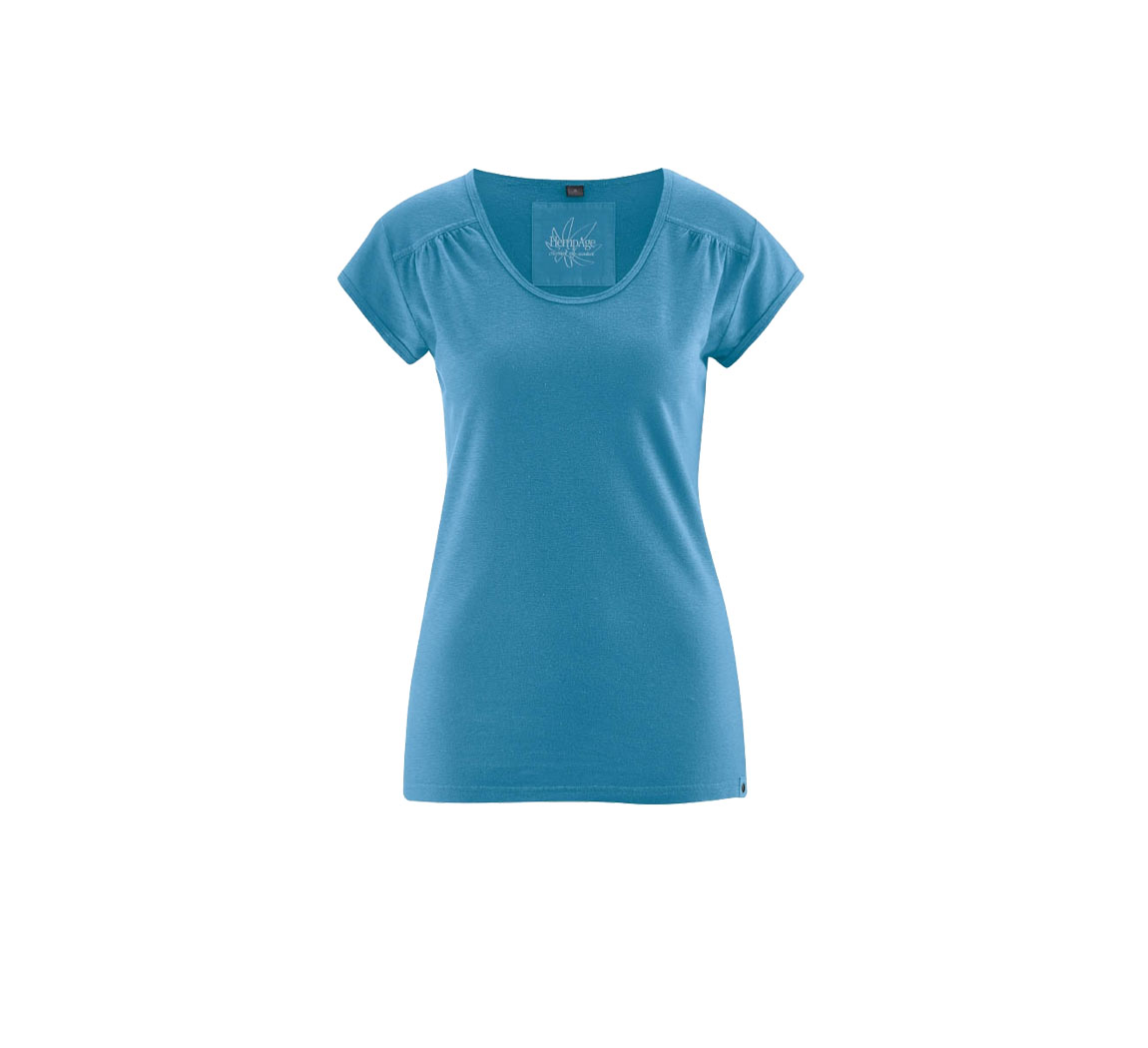 T shirt femme uni Decorated Fold T