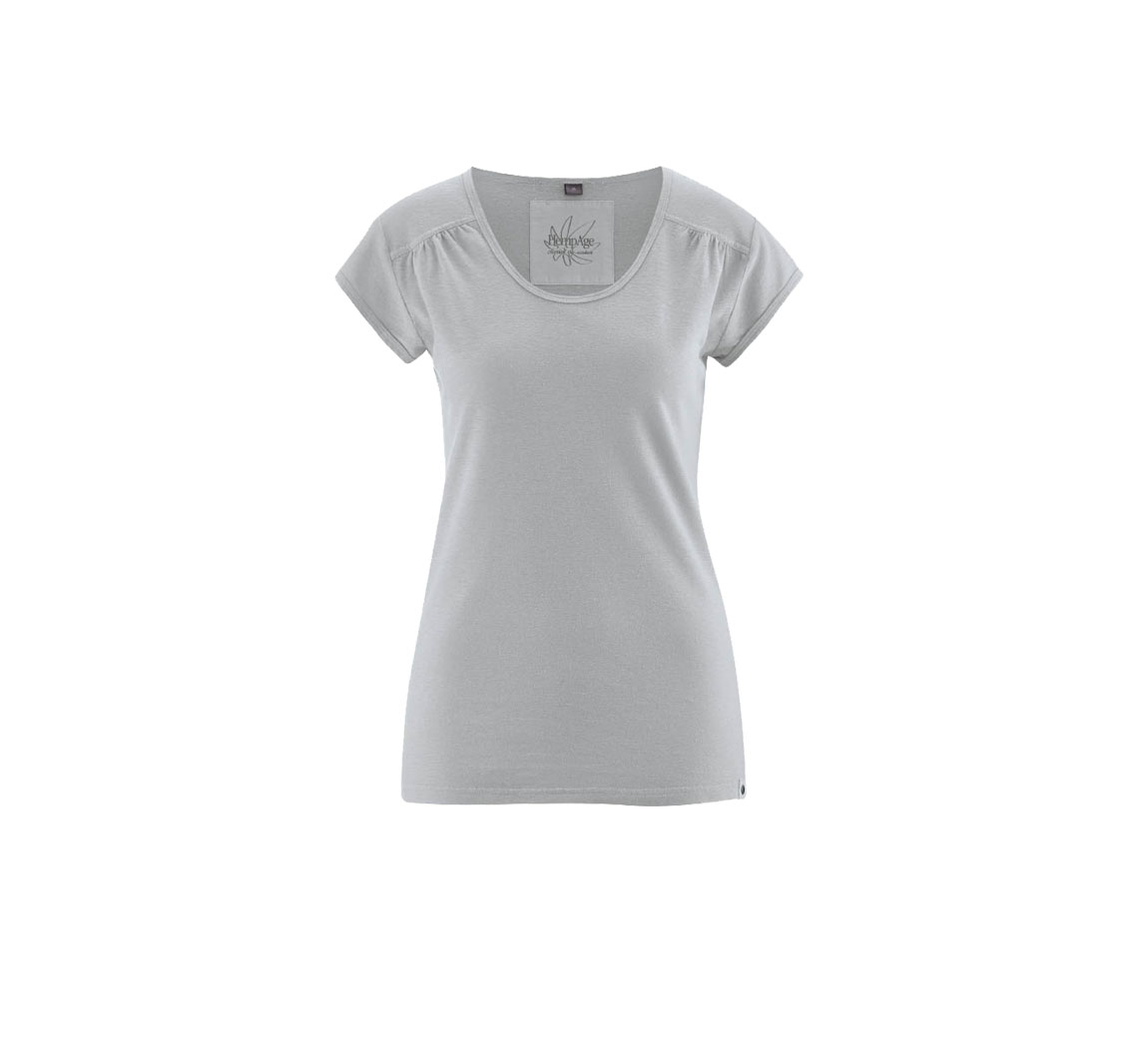 T shirt femme uni Decorated Fold T