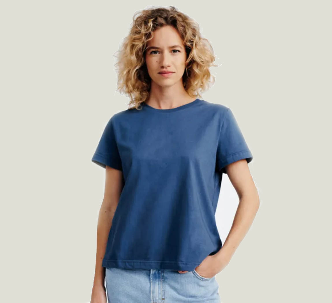 t shirt unie femme en coton bio T shirt Ida LGF