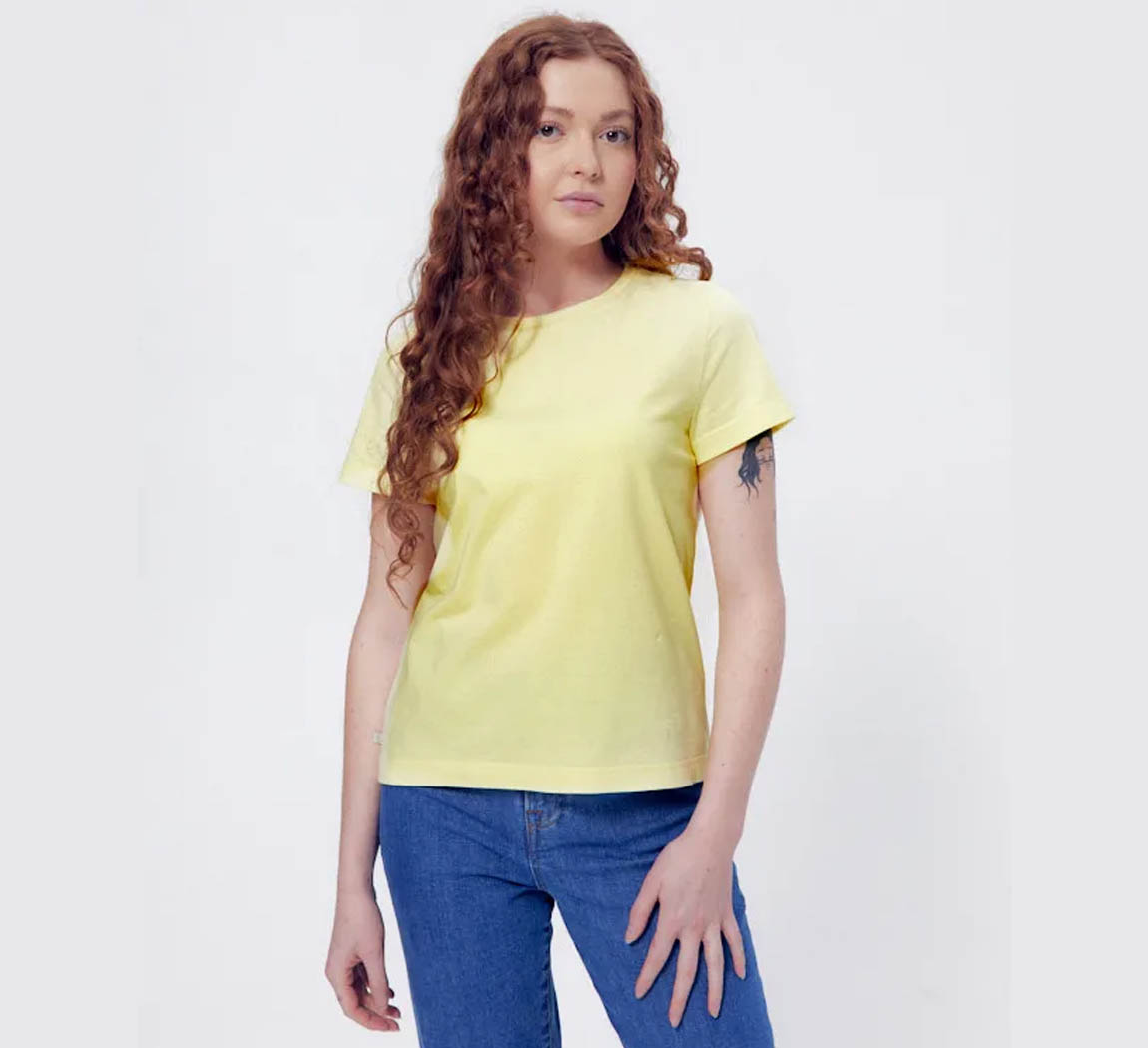 t shirt unie femme en coton bio T shirt Ida LGF