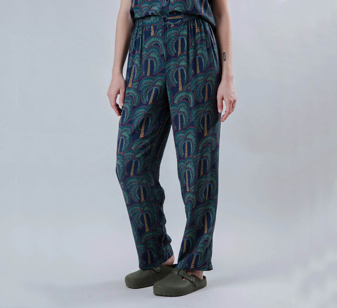 Vêtement femme Borneo Harem Pants Navy 
