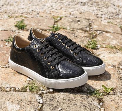 Virevolte Noir Croco
